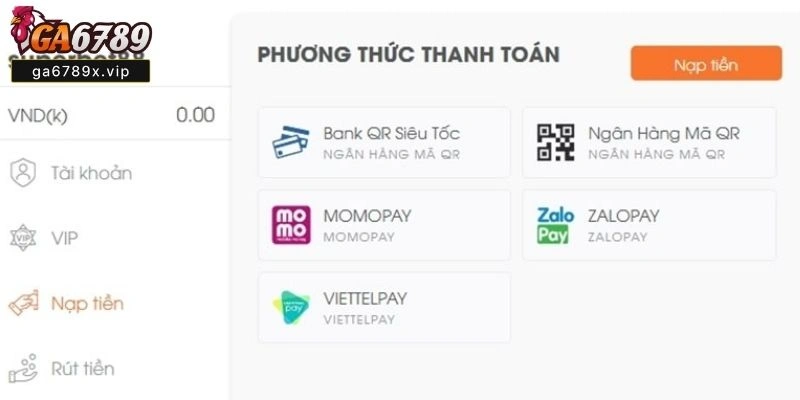 Nạp Tiền Ga6789